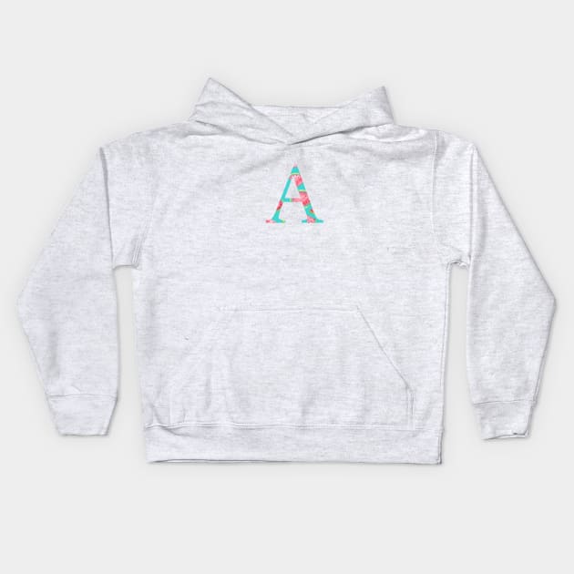 Alpha Watermelon Letter Kids Hoodie by AdventureFinder